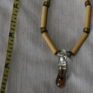 VINTAGE BEADED NECKLACE(9.5")